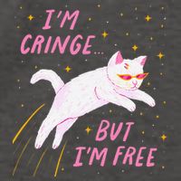 IM Cringe But IM Free Funny Vector Backpack