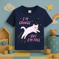 IM Cringe But IM Free Funny Toddler T-Shirt