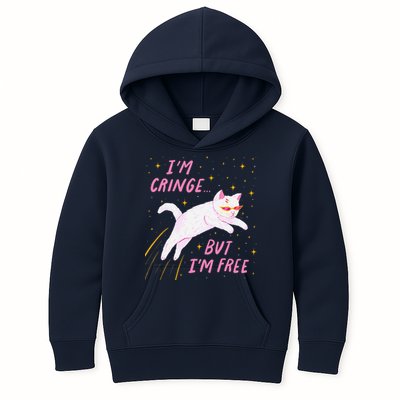 IM Cringe But IM Free Funny Kids Hoodie