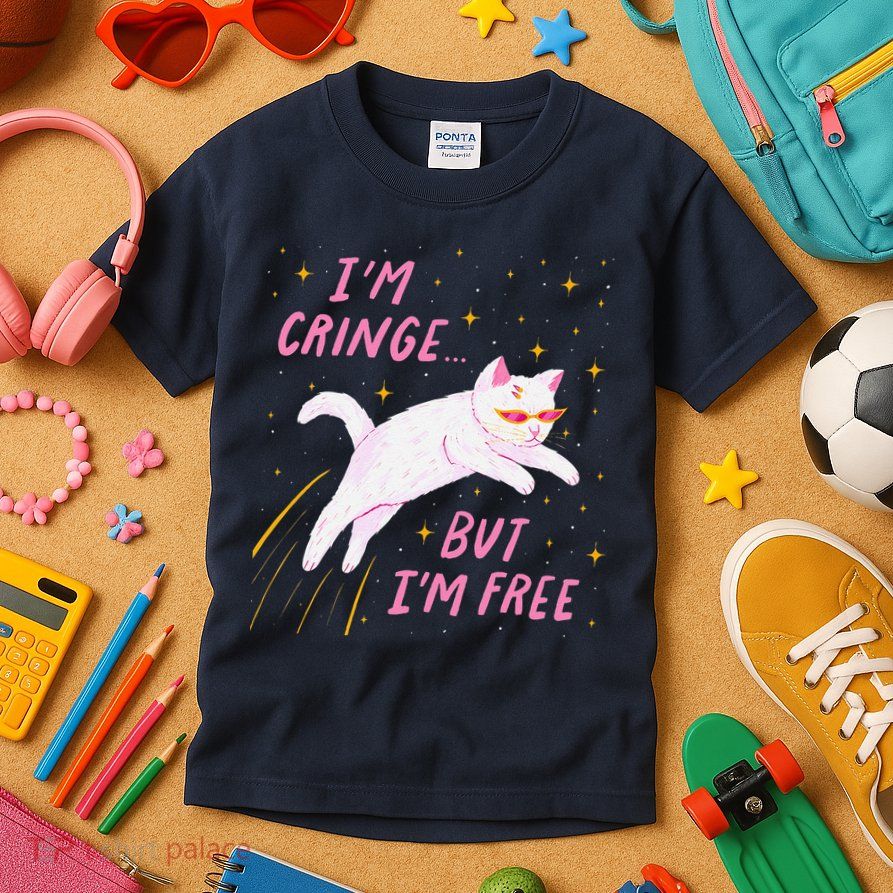 IM Cringe But IM Free Funny Kids T-Shirt