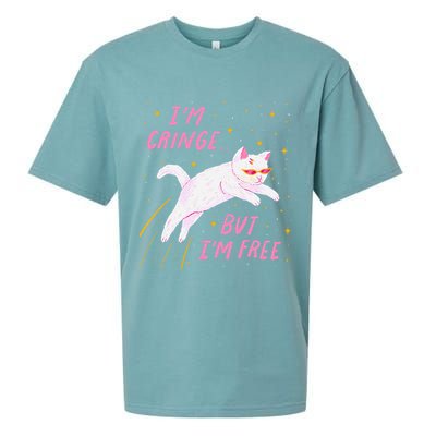 IM Cringe But IM Free Funny Sueded Cloud Jersey T-Shirt