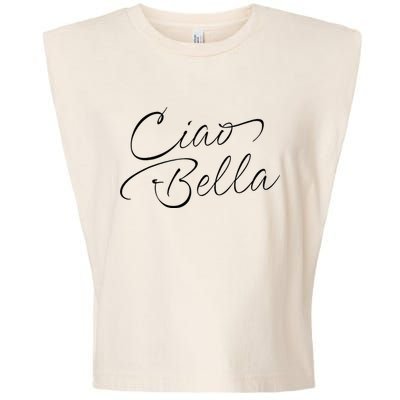 Italian Ciao Bella Garment-Dyed Women's Muscle Tee