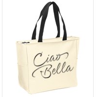 Italian Ciao Bella Zip Tote Bag