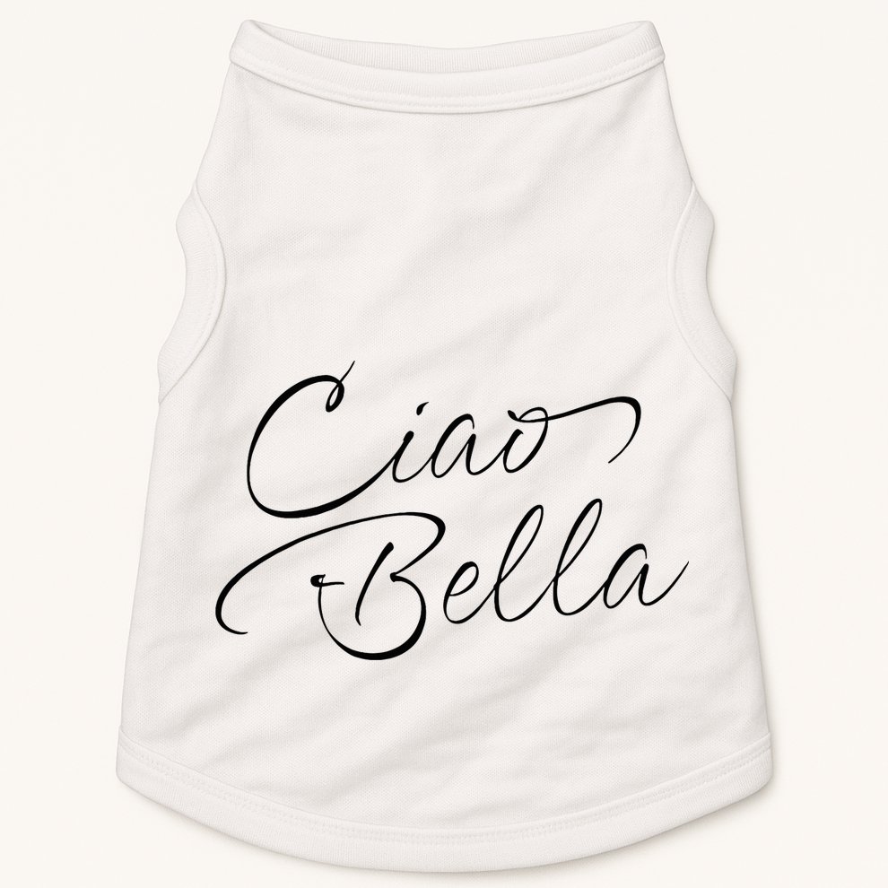 Italian Ciao Bella Doggie Tank