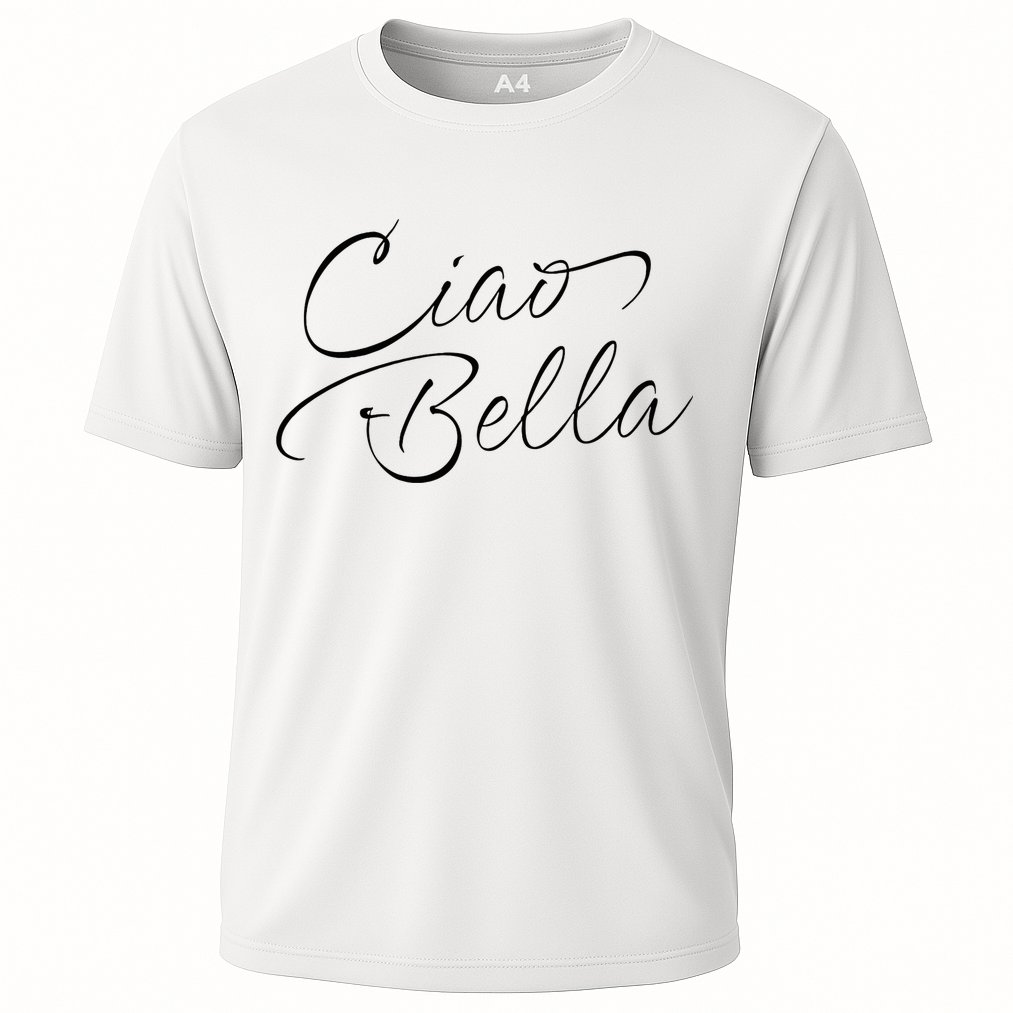 Italian Ciao Bella Cooling Performance Crew T-Shirt