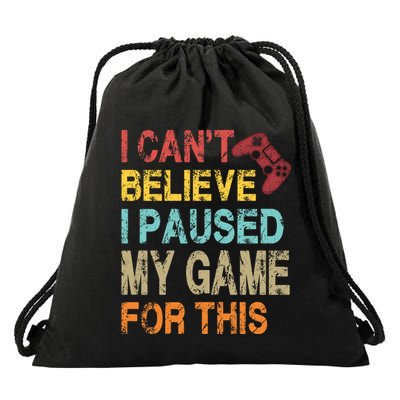 I Can't Believe I Paused My Game For This Drawstring Bag