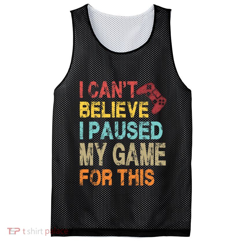 I Can't Believe I Paused My Game For This Mesh Reversible Basketball Jersey Tank