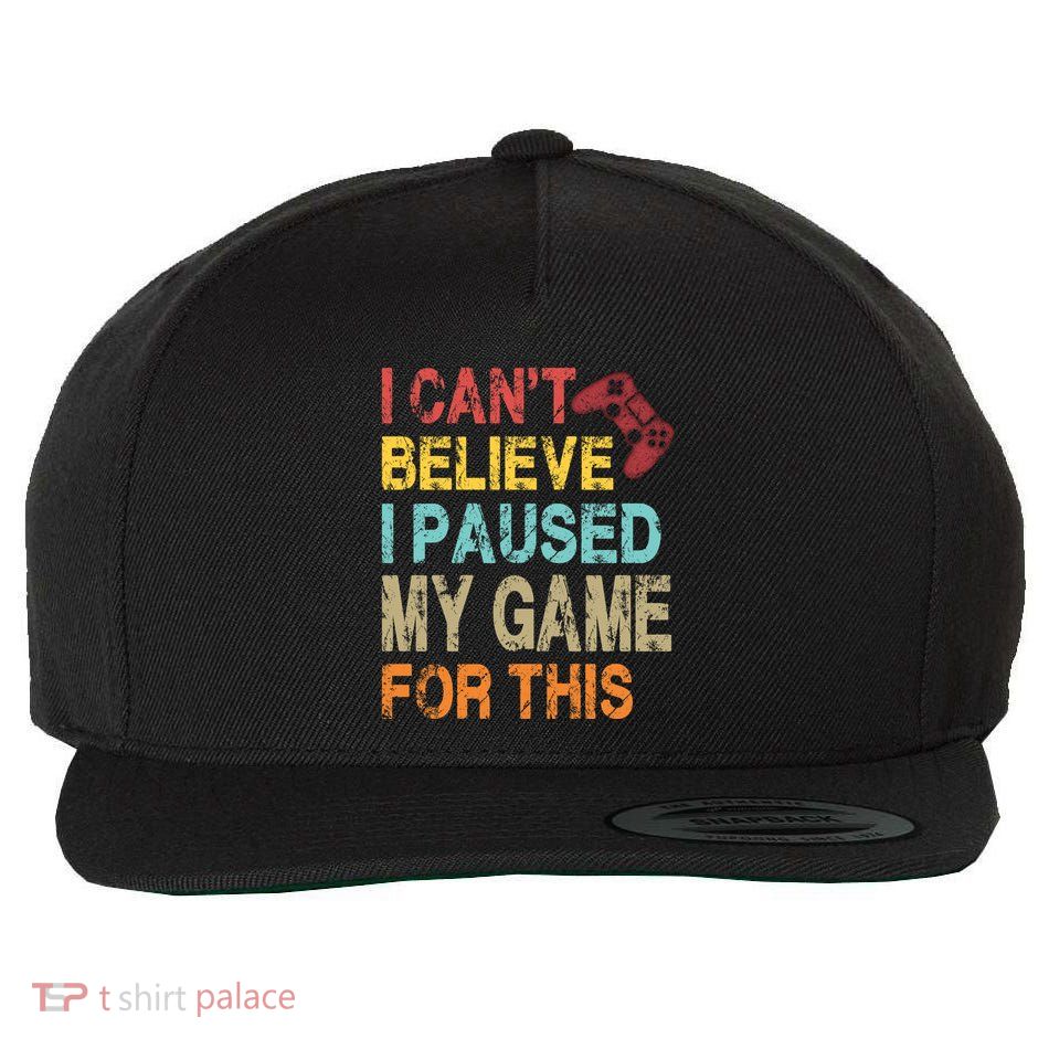 I Can't Believe I Paused My Game For This Wool Snapback Cap