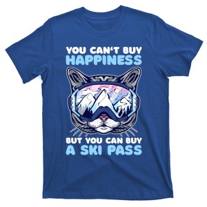 I Can't Buy Happiness But You Can Buy A Ski Pass With A Cat Gift T-Shirt