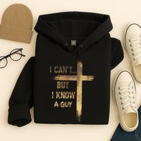 I CanT But I Know A Guy Jesus Cross Funny Christian Hoodie