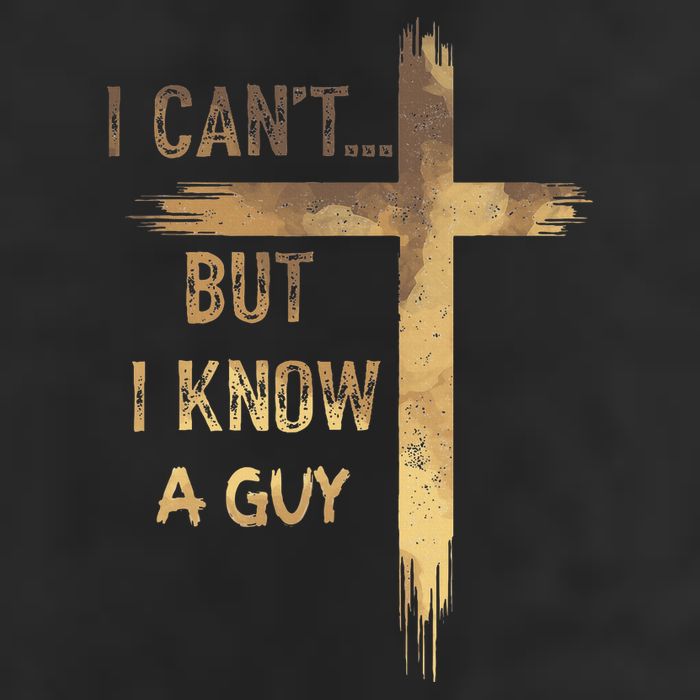 I CanT But I Know A Guy Jesus Cross Funny Christian Golf Towel
