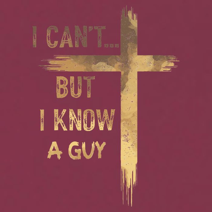I CanT But I Know A Guy Jesus Cross Funny Christian 16oz Travel Tumbler