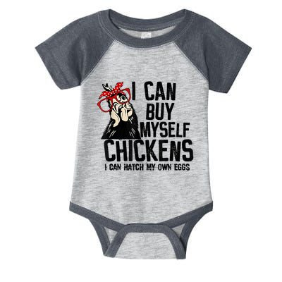 I Can Buy Myself Chickens My Own Eggs Local Eggs Egg Dealer Infant Baby Jersey Bodysuit