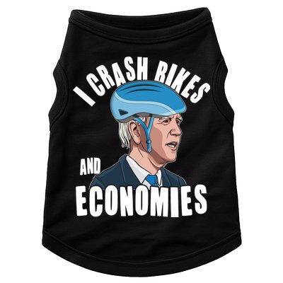 I Crash Bikes And Economies Anti Biden Doggie Tank