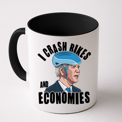 I Crash Bikes And Economies Anti Biden Mug
