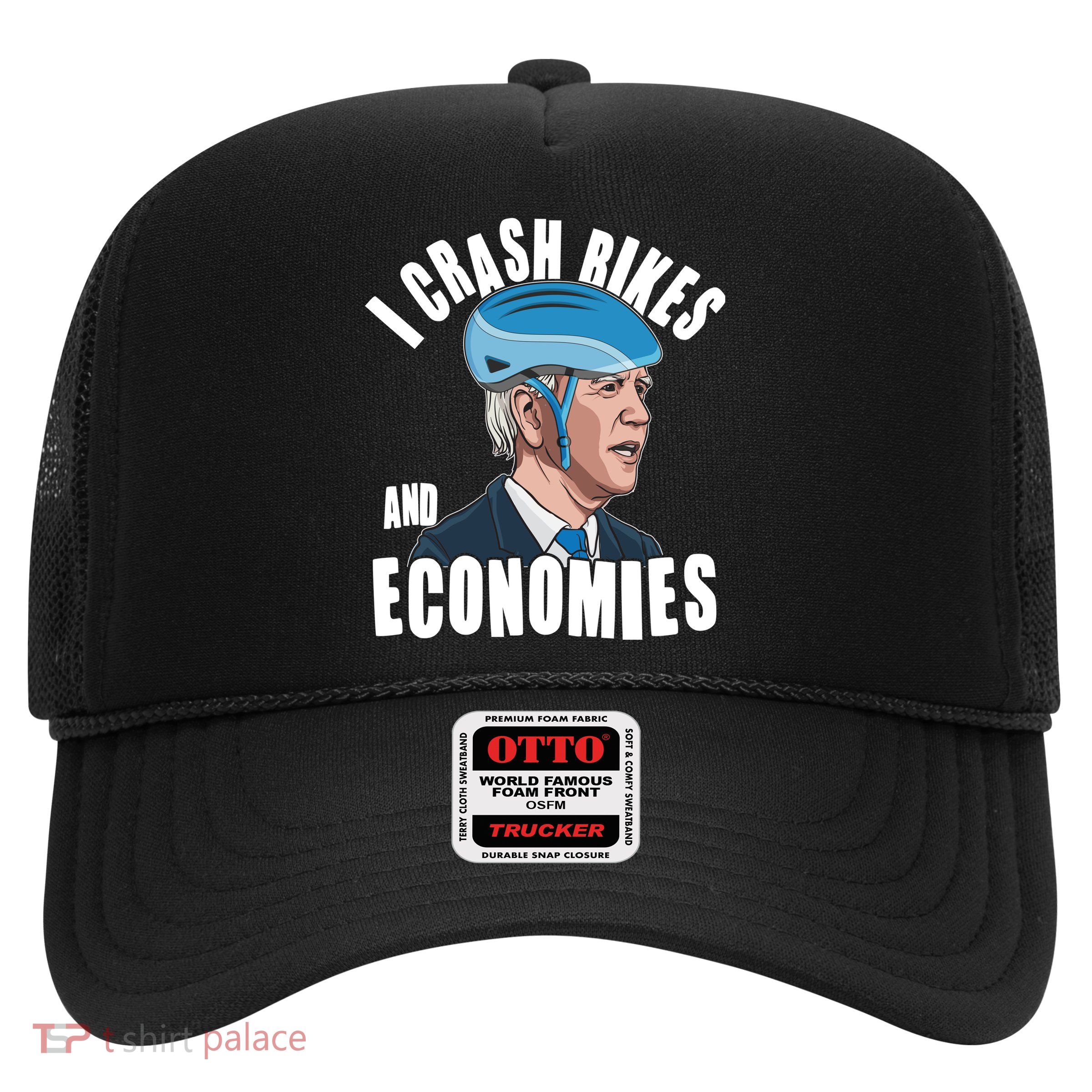 I Crash Bikes And Economies Anti Biden Trucker Hat