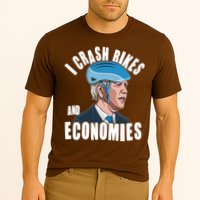 I Crash Bikes And Economies Anti Biden Cooling Performance Crew T-Shirt