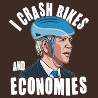 I Crash Bikes And Economies Anti Biden Cooling Performance Crew T-Shirt