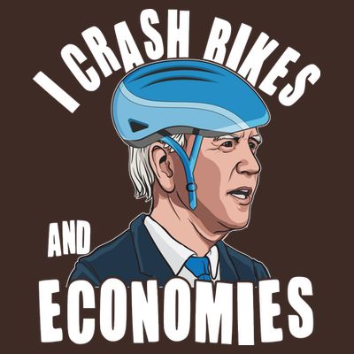 I Crash Bikes And Economies Anti Biden T-Shirt