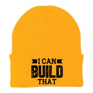 I Can Build That Architect Funny Architecture Lover Graphic Gift Knit Cap Winter Beanie