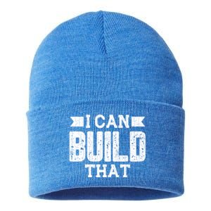 I Can Build That Architect Funny Architecture Lover Graphic Gift Sustainable Knit Beanie