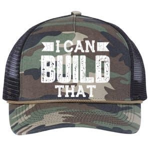 I Can Build That Architect Funny Architecture Lover Graphic Gift Retro Rope Trucker Hat Cap