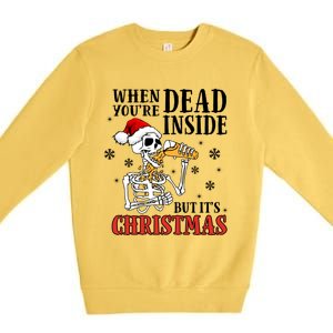 ItS Christmas But IM Dead Inside Gift Premium Crewneck Sweatshirt