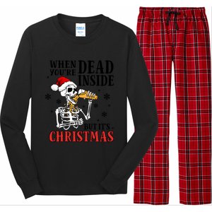 ItS Christmas But IM Dead Inside Gift Long Sleeve Pajama Set