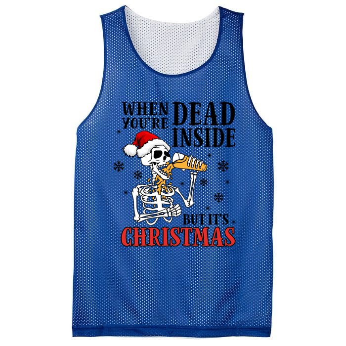 ItS Christmas But IM Dead Inside Gift Mesh Reversible Basketball Jersey Tank