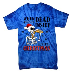 ItS Christmas But IM Dead Inside Gift Tie-Dye T-Shirt