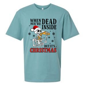 ItS Christmas But IM Dead Inside Gift Sueded Cloud Jersey T-Shirt