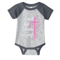 I CanT But I Know A Guy Jesus Cross Funny Christian Infant Baby Jersey Bodysuit