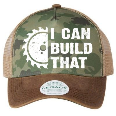 I Can Build That Woodworker Carpenter Funny Woodworking Gift Legacy Tie Dye Trucker Hat