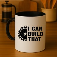 I Can Build That Woodworker Carpenter Funny Woodworking Gift Mug