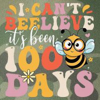 I CanT Believe Its Been 100 Days Funny 100 Days Smarter Bee Legacy Tie Dye Trucker Hat