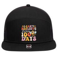I CanT Believe Its Been 100 Days Funny 100 Days Smarter Bee 7 Panel Mesh Trucker Snapback Hat