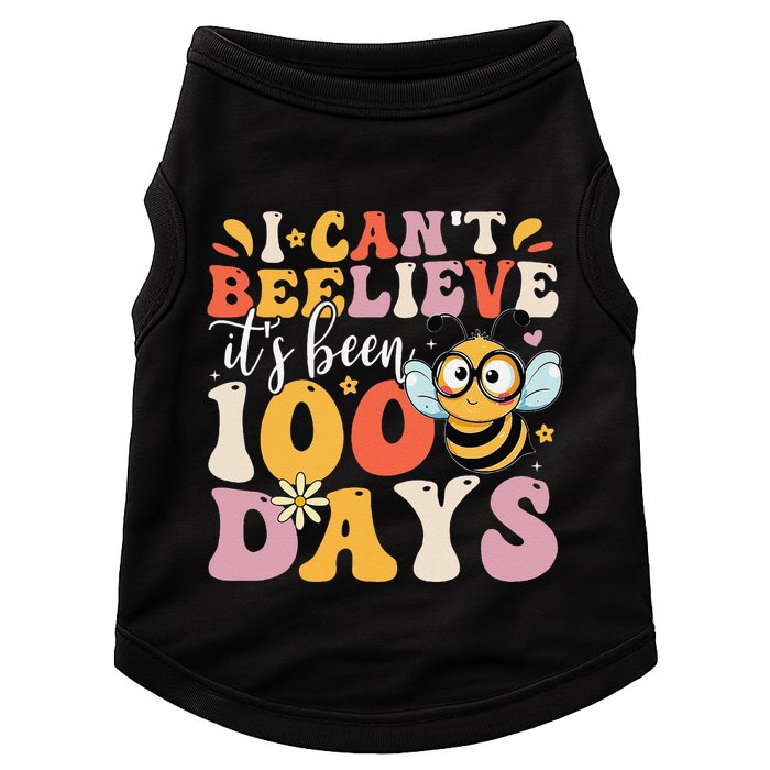I CanT Believe Its Been 100 Days Funny 100 Days Smarter Bee Doggie Tank