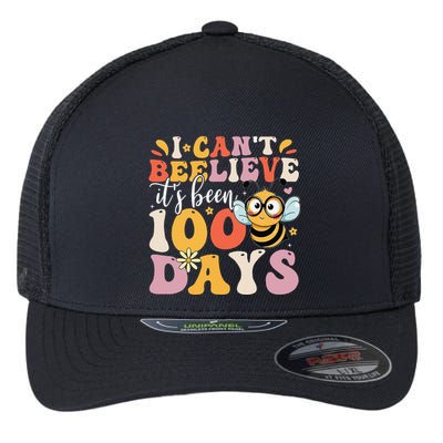 I CanT Believe Its Been 100 Days Funny 100 Days Smarter Bee Flexfit Unipanel Trucker Cap