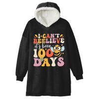 I CanT Believe Its Been 100 Days Funny 100 Days Smarter Bee Hooded Wearable Blanket