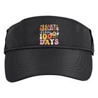 I CanT Believe Its Been 100 Days Funny 100 Days Smarter Bee Adult Drive Performance Visor