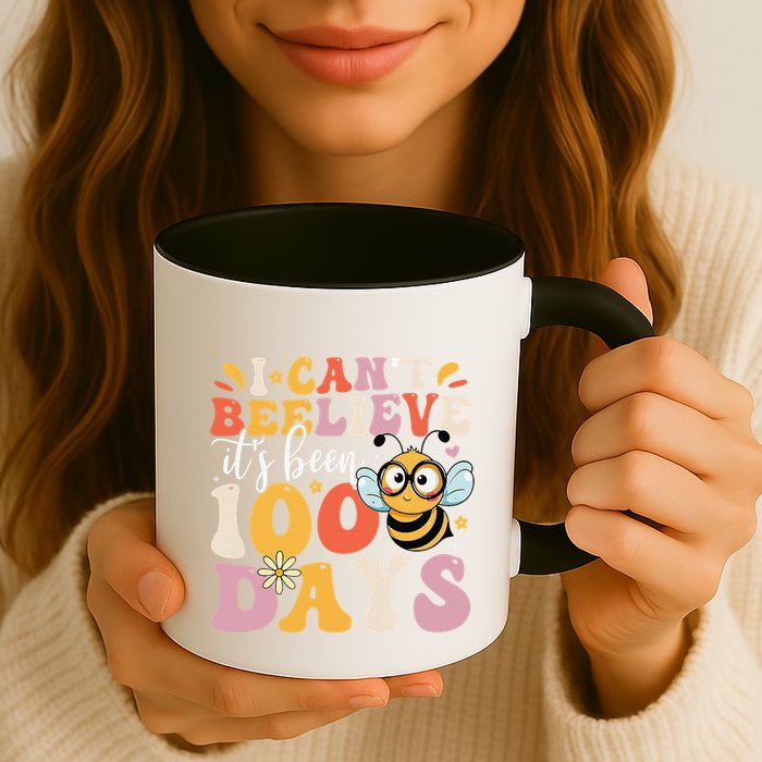 I CanT Believe Its Been 100 Days Funny 100 Days Smarter Bee Mug