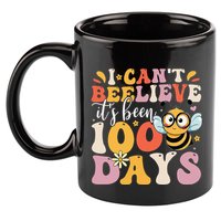 I CanT Believe Its Been 100 Days Funny 100 Days Smarter Bee 11oz C Handle Ceramic Mug