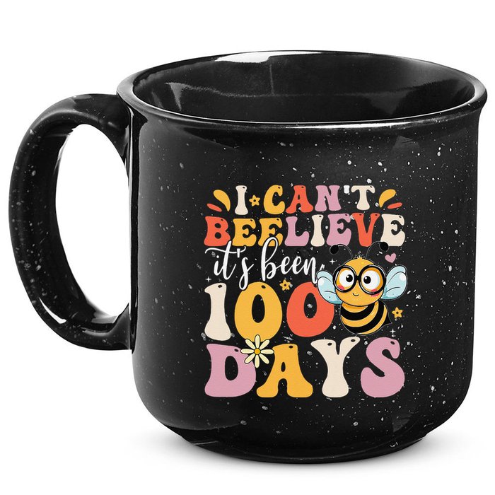 I CanT Believe Its Been 100 Days Funny 100 Days Smarter Bee 15oz Campfire Ceramic Mug