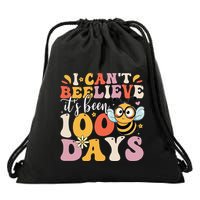 I CanT Believe Its Been 100 Days Funny 100 Days Smarter Bee Drawstring Bag