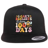 I CanT Believe Its Been 100 Days Funny 100 Days Smarter Bee Flatbill Hat
