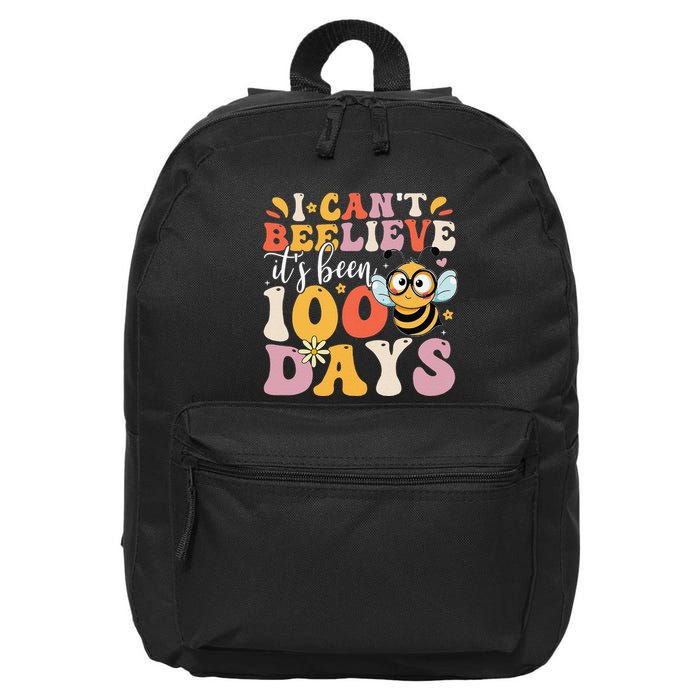 I CanT Believe Its Been 100 Days Funny 100 Days Smarter Bee 16 in Basic Backpack