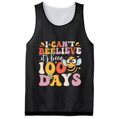 I CanT Believe Its Been 100 Days Funny 100 Days Smarter Bee Mesh Reversible Basketball Jersey Tank