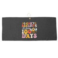 I CanT Believe Its Been 100 Days Funny 100 Days Smarter Bee Large Microfiber Waffle Golf Towel