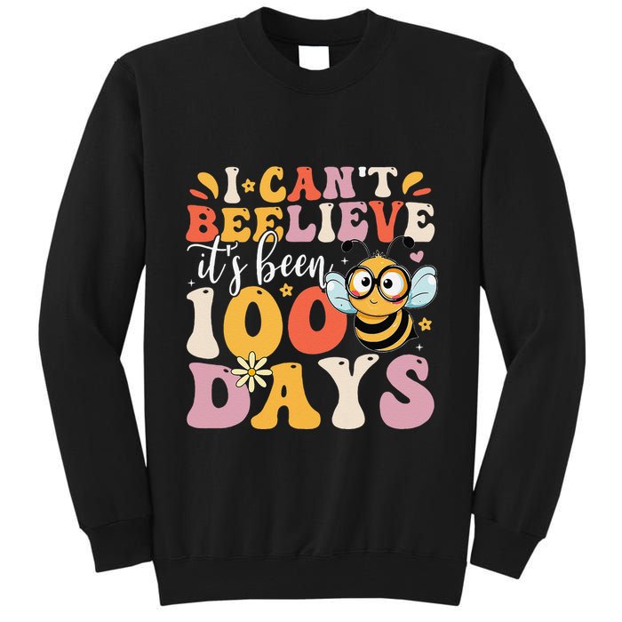 I CanT Believe Its Been 100 Days Funny 100 Days Smarter Bee Tall Sweatshirt