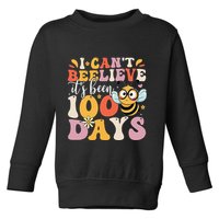 I CanT Believe Its Been 100 Days Funny 100 Days Smarter Bee Toddler Sweatshirt